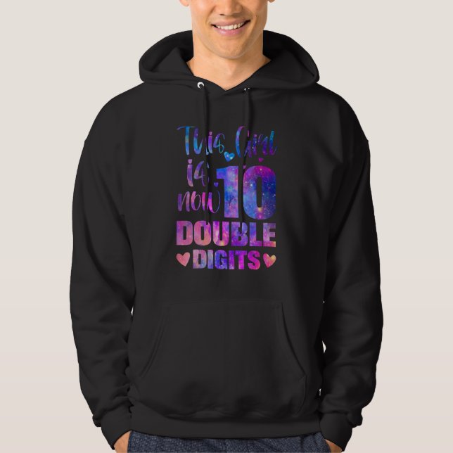 Veste À Capuche 10e anniversaire Cadeau Cette fille est maintenant (Devant)
