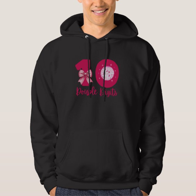 Veste À Capuche 10e anniversaire Double chiffres 10 ans fille Mile (Devant)