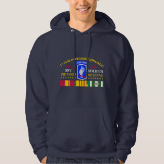 Veste À Capuche 173e brigade aéroportée Vietnam Vétéran Chemise Sk