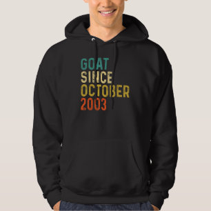 Veste À Capuche 19e anniversaire 19 ans chèvre depuis octobre 2003