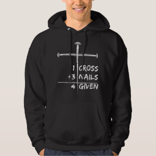 Veste À Capuche 1 Croix 3 ongles pardonnés 4 Donné Christian Happy