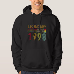 Veste À Capuche 24 Ans Retro Légendaire 1998 Editon 24e Naissance