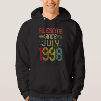 Veste À Capuche 24e anniversaire stupéfiant depuis juillet 1998 24
