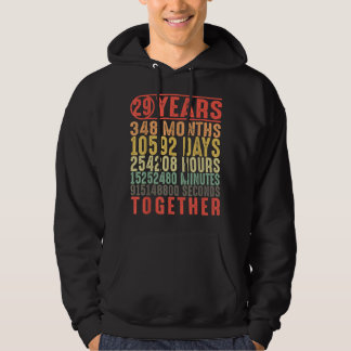 Veste À Capuche 29 Année 29e anniversaire de Mariage Cadeaux pour