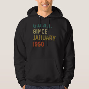 Veste À Capuche 32e anniversaire 32 ans chèvre depuis janvier 1990