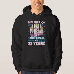 Veste À Capuche 33 ans Vieux Farts Club Funny 33e anniversaire Hom