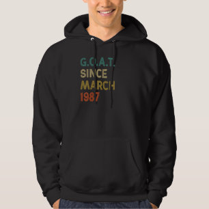 Veste À Capuche 35e anniversaire 35 ans chèvre depuis mars 1987