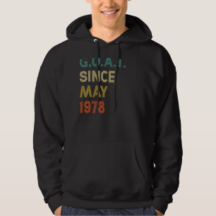 Veste À Capuche 44e anniversaire 44 ans chèvre depuis mai 1978 1