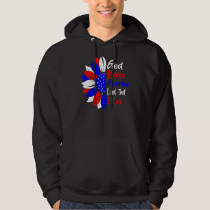 Veste À Capuche 4 juillet Dieu Béni L'Amérique Terre Que J'Aime So