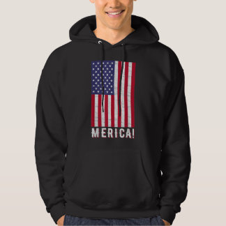 Veste À Capuche 4 juillet Fête de l'Indépendance USA American Flag