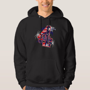 Veste À Capuche 4 juillet, Jour de l'Indépendance, 4 juillet, USA 