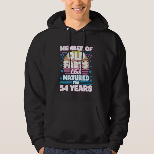 Veste À Capuche 54 Ans Farts Club Funny 54th Birthday Men Da (Devant)