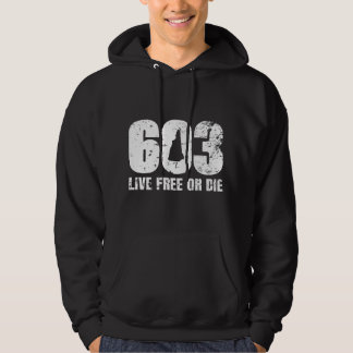 Veste À Capuche 603 produit du New Hampshire - Vivre libre ou mour