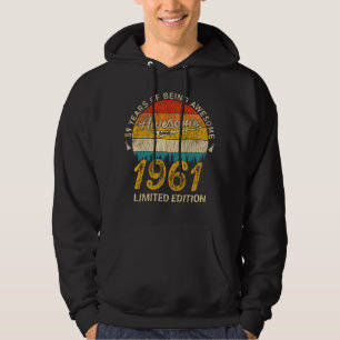 Veste À Capuche 64 Ans 1961 Retro Awesome 64e anniversaire Cadeau