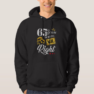 Veste À Capuche 65 Ans D'Être M. Right Funny Couple Mariage A