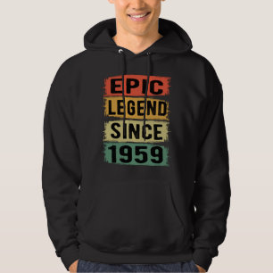 Veste À Capuche 66 Ans Anniversaire 1959 Légende épique 66e annive