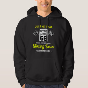 Veste À Capuche 66e anniversaire Limite de vitesse Signal 66 mi/h