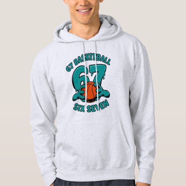 Veste À Capuche 67 Basketball Six Seven Sports Meme (Devant)