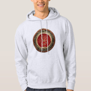 Veste À Capuche [700] Vegvisir - Viking Gold Magic Runic Compass