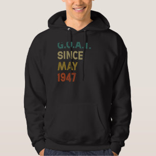 Veste À Capuche 75e anniversaire Chèvre âgée de 75 ans depuis mai 