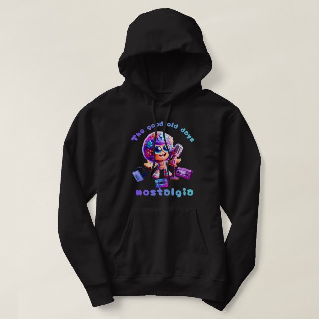 Veste À Capuche 80s Nostalgia Groove Hoodie – Retro Good Old Days  (Design devant)