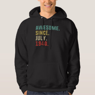 Veste À Capuche 82e anniversaire Hommes stupéfaits depuis juillet
