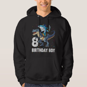 Veste À Capuche 8 ans 8e anniversaire garçon requin Dinosaur pirat