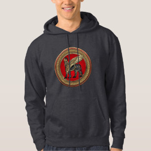 Veste À Capuche [900] Lion ailé assyrien : Or et Lamassu noir