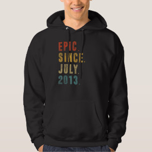 Veste À Capuche 9 Ans Epic depuis Juillet 2013 9e Anniversaire Vin