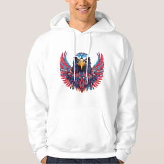 Veste À Capuche A TO Z avec aigle américain avec symbole patriotiq