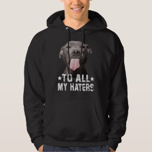 Veste À Capuche À tous mes haïteurs drôle Pitbull Amoureux des chi