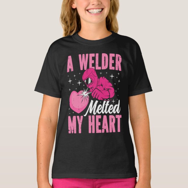 Veste À Capuche A Welder Melted My Heart Welding Mask  1 (Devant)