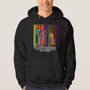 Veste À Capuche Abibliophobia Définition Lecture de ver de livre L