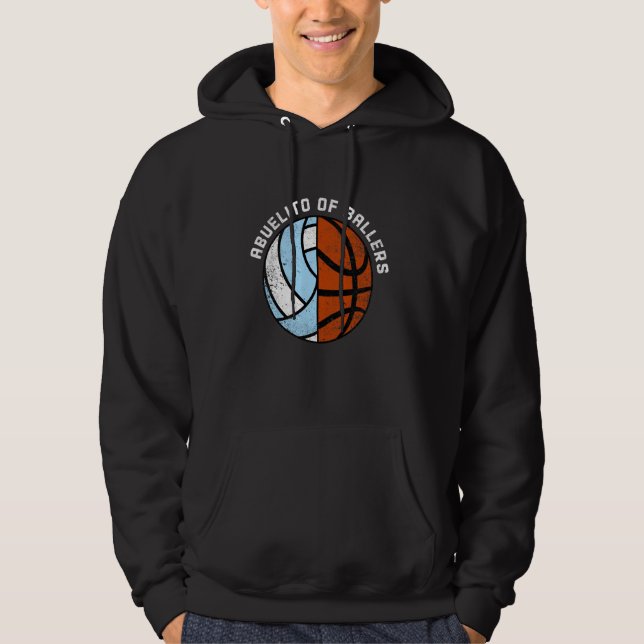 Veste À Capuche Abuelito De Ballers Funny Volleyball Basketball Ab (Devant)