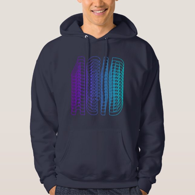 Veste À Capuche Acid House Vaporwave Techno House Music EDM Lover (Devant)