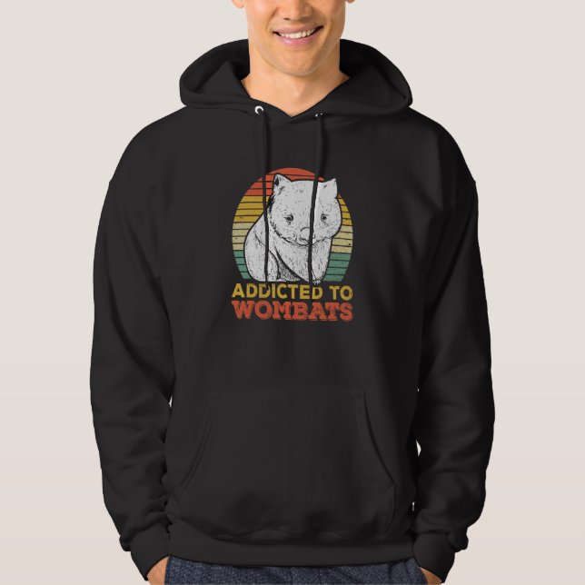 Veste À Capuche Addicé Aux Wombats Pour Un Wombat (Devant)