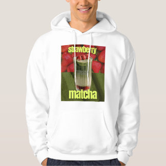 Veste À Capuche Affiche de Latte Matcha Fraise – Boisson de Café B