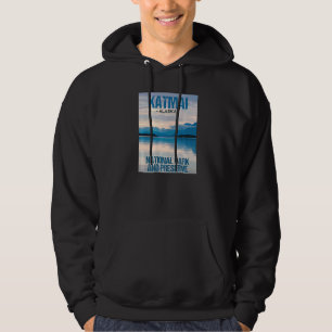 Veste À Capuche Affiche du Parc national Katmai en Alaska