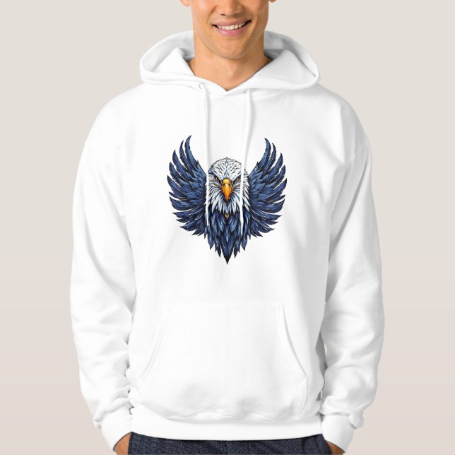 Veste À Capuche Aigle oiseau (Devant)