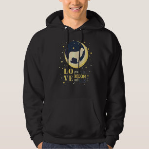 Veste À Capuche Aimez Le Chien De Terre-Neuve À La Lune