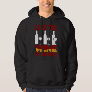 Veste À Capuche Aimez Le Vin Avec 9