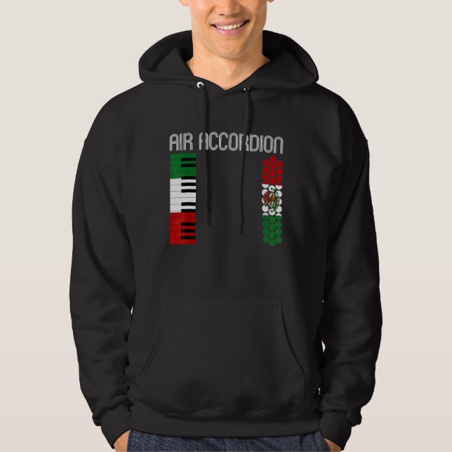 Veste À Capuche Air Accordion Musique Nouveauté (Devant)