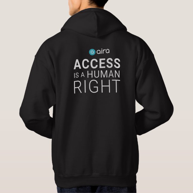 Veste À Capuche Aira access est un droit humain. (Dos)