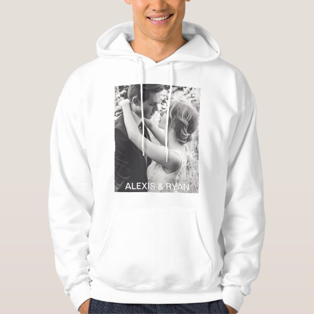 Veste À Capuche Ajouter votre propre photo personnalisée (Devant)