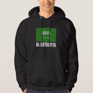 Veste À Capuche Al Flag Grunge Souvenir Vintage Arabie Saoudite