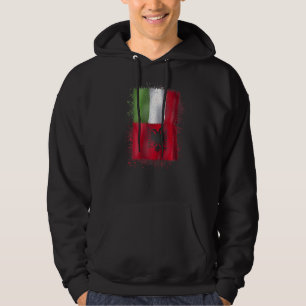 Veste À Capuche Albanie Italienne Amour Albanie Et Italie