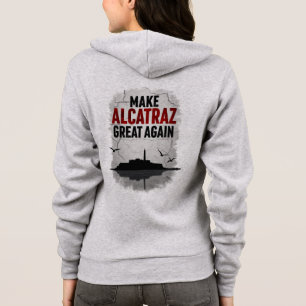 Veste À Capuche Alcatraz Revival Club - Satire rétro