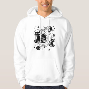 Veste À Capuche Alien Chat Chats Ufo Space Kitten Animaux Idée cad