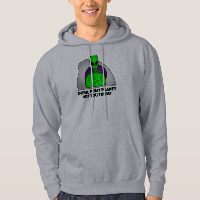 VESTE À CAPUCHE ALIEN PLANET-6 (Devant)