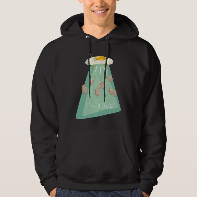 Veste À Capuche Aliens Eggs Ship  Alien Saying  for Kids Youth (Devant)